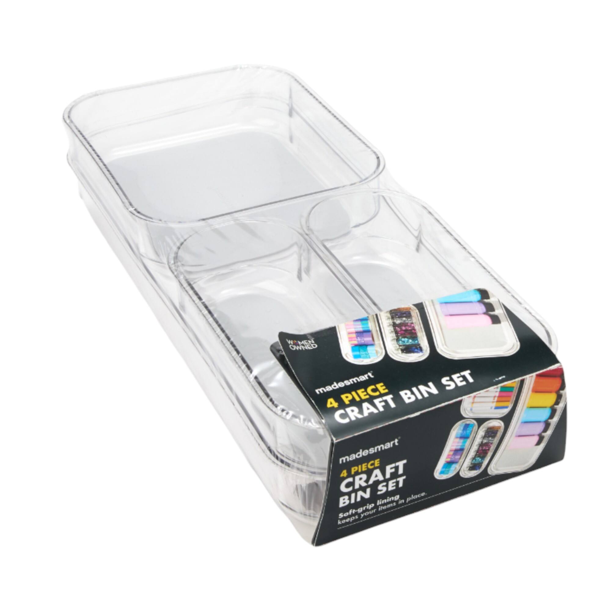 madesmart® 4-Piece Craft Bin Set